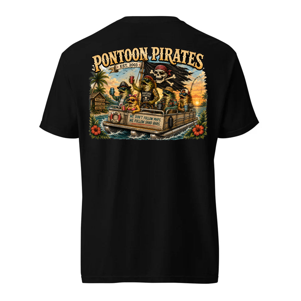 Pontoon Pirates No Care Shirt
