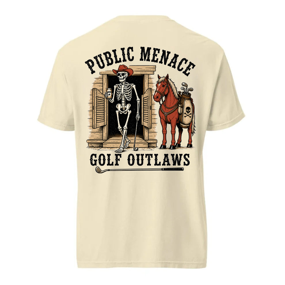 Public Menace Golf Outlaw Saloon Shirt