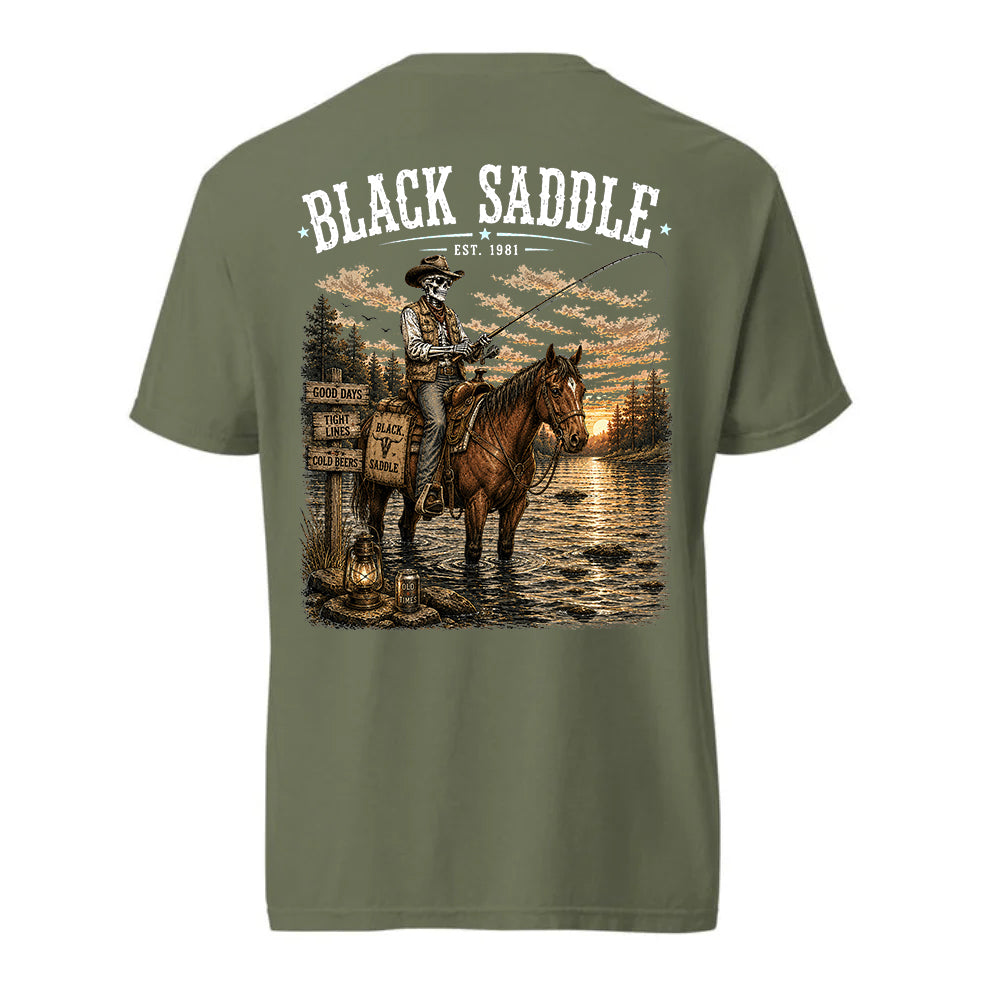 Black Saddle Knee Deep Shirt