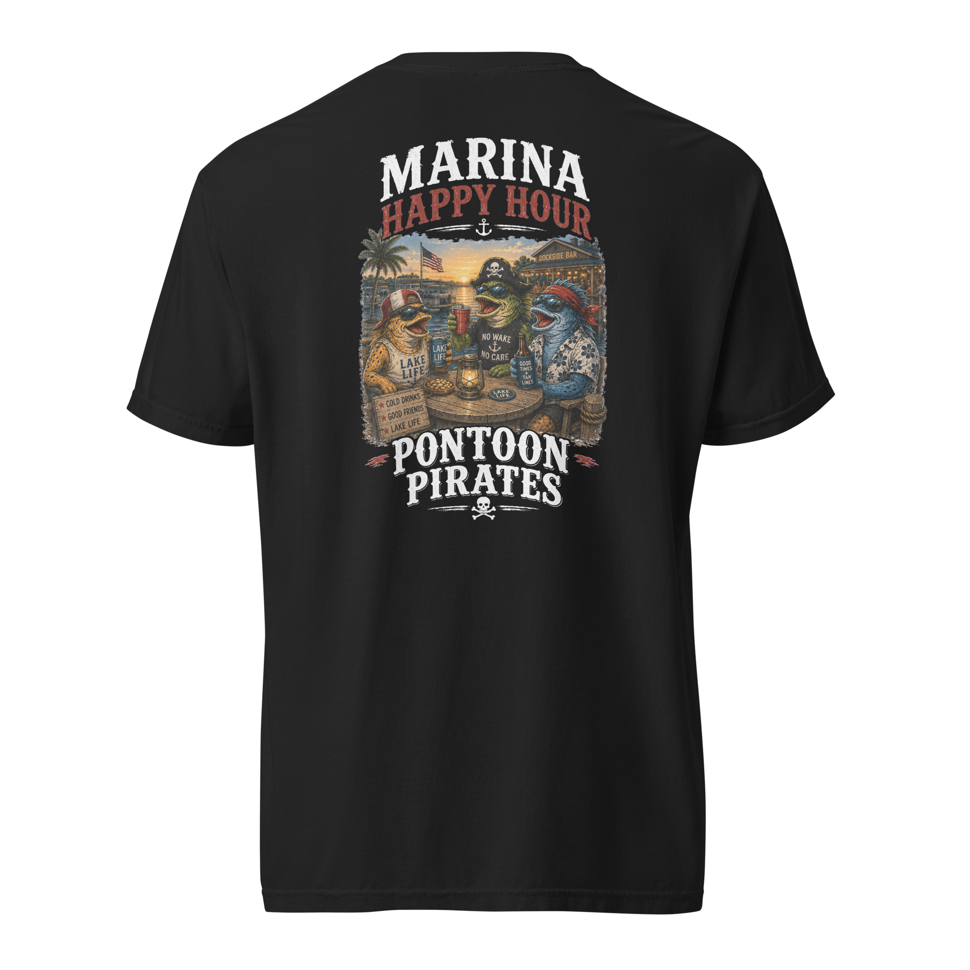 Pontoon Pirates Marina Happy Hour Shirt