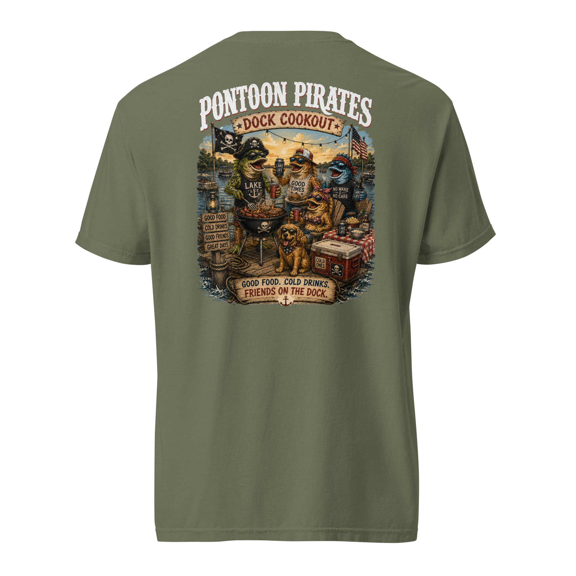 Pontoon Pirates Dock Cookout Shirt