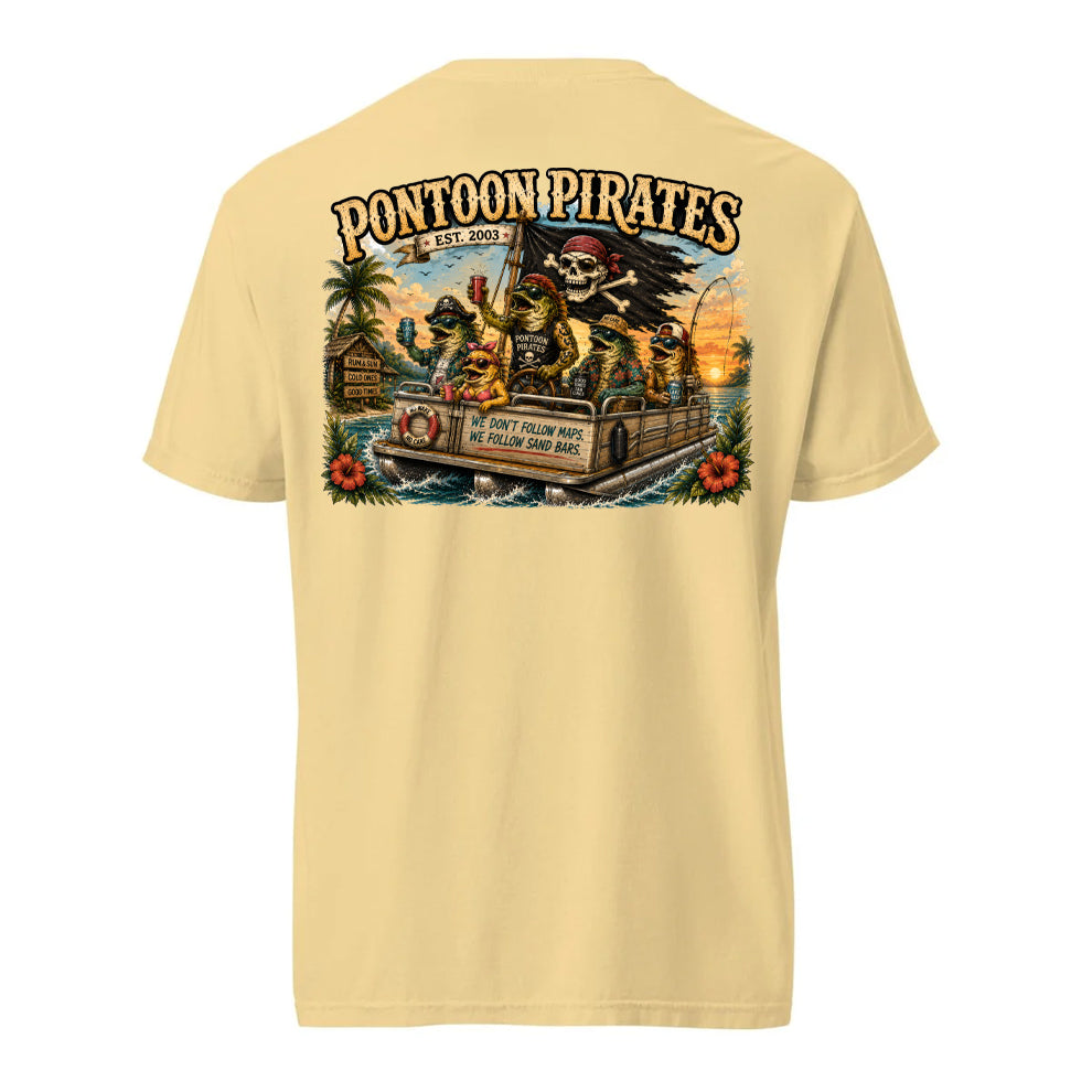 Pontoon Pirates No Care Shirt