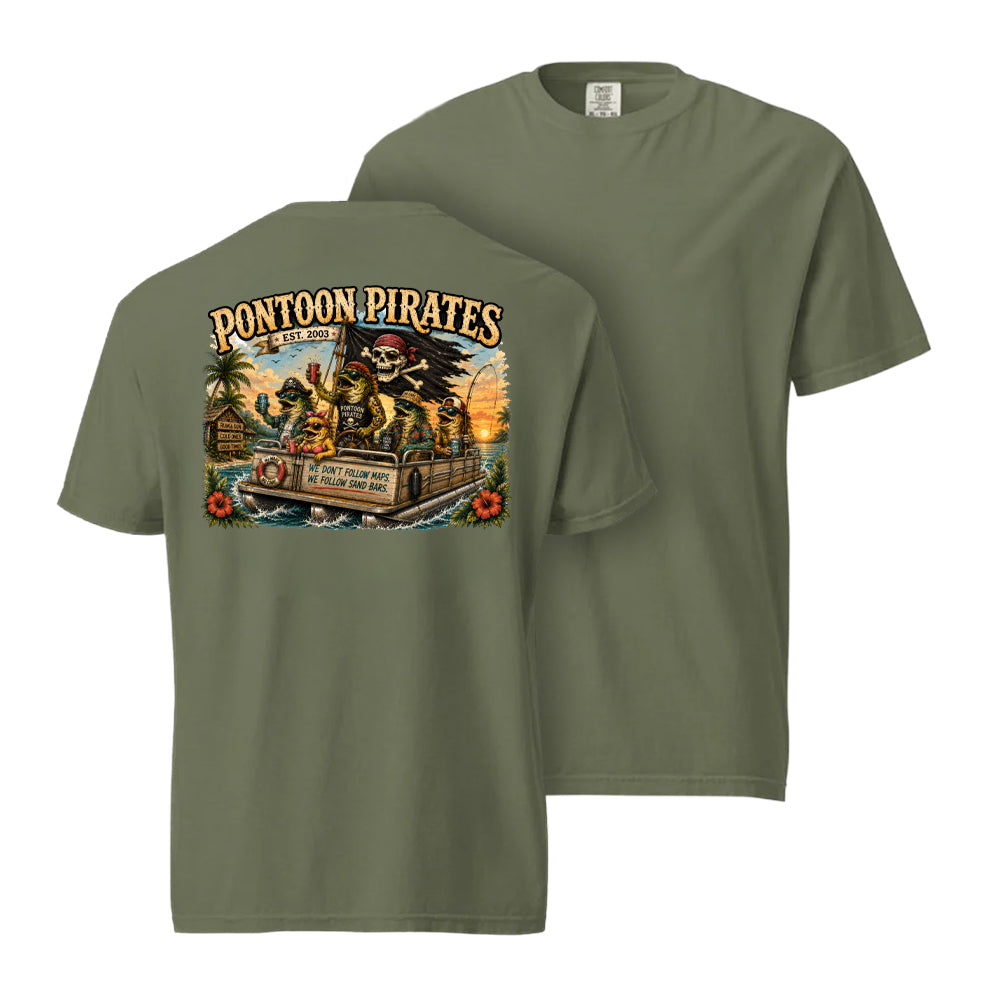 Pontoon Pirates No Care Shirt