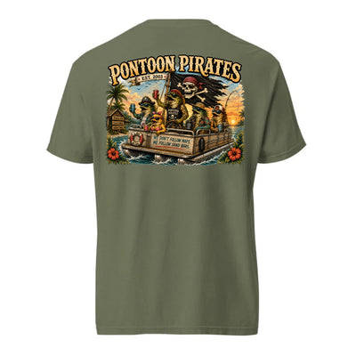 Pontoon Pirates No Care Shirt