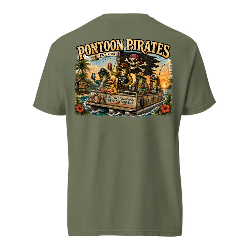 Pontoon Pirates No Care Shirt