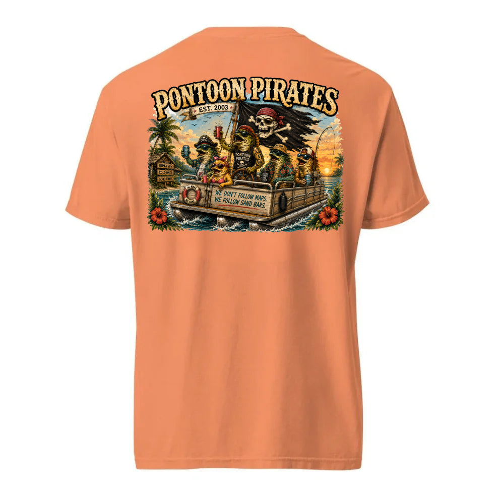 Pontoon Pirates No Care Shirt