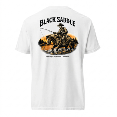 Black Saddle Fishing Rider Shirt