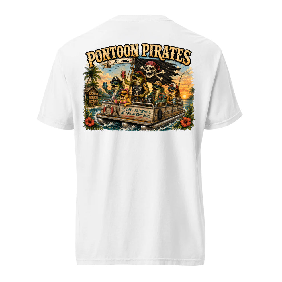 Pontoon Pirates No Care Shirt