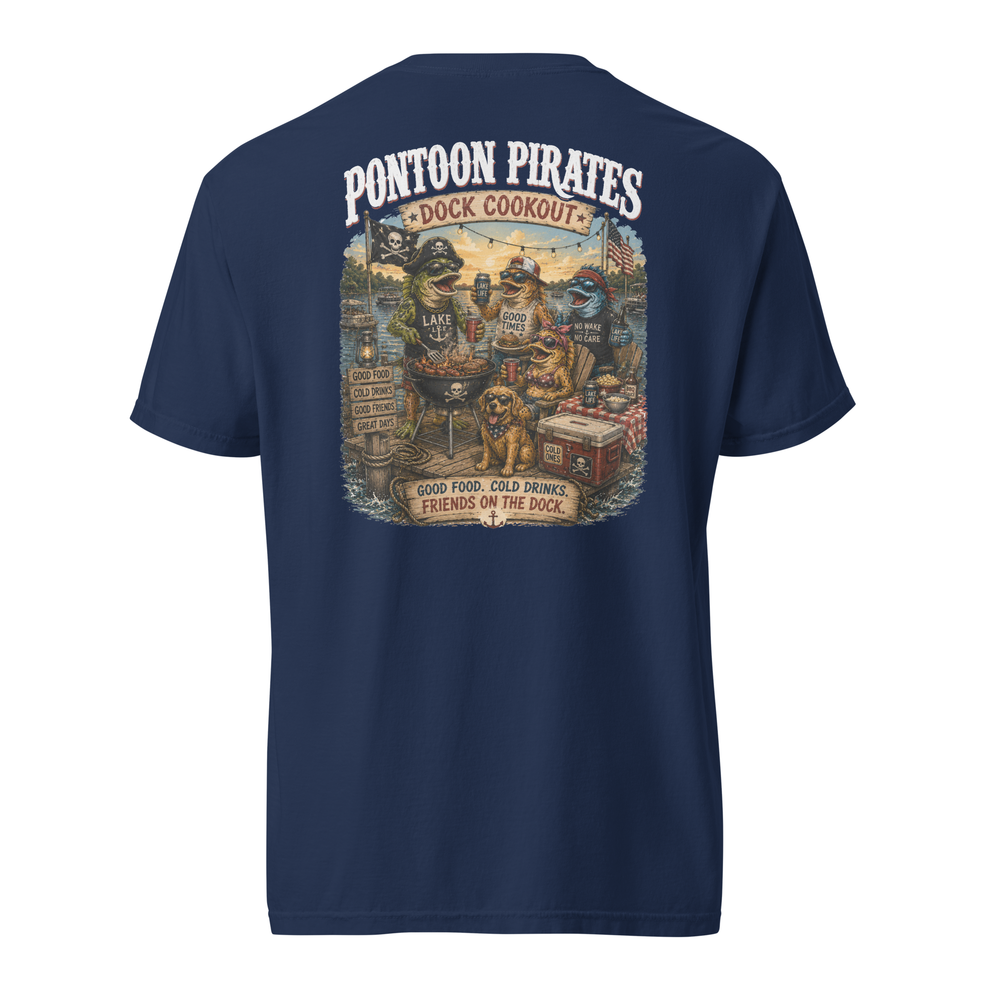 Pontoon Pirates Dock Cookout Shirt